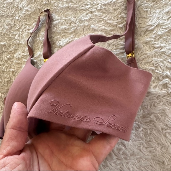 Victoria's Secret Incredible Perfect Shape Push-Up Bra Mauve Dusty Rose Size 36C - Picture 6 of 9